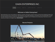 Tablet Screenshot of eakinenterprises.com